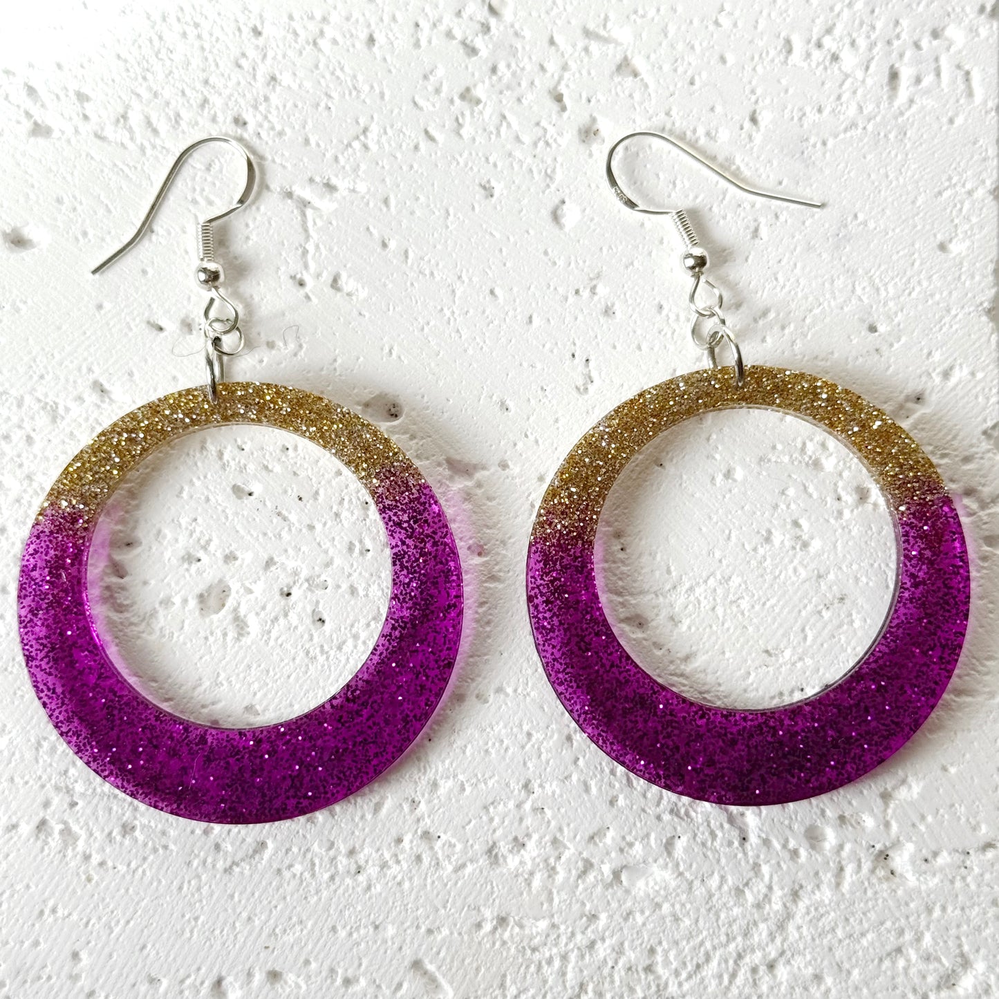 modern resin earrings