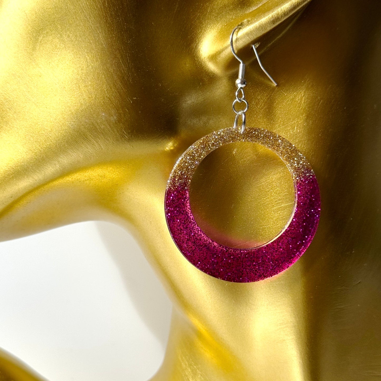 modern resin earrings