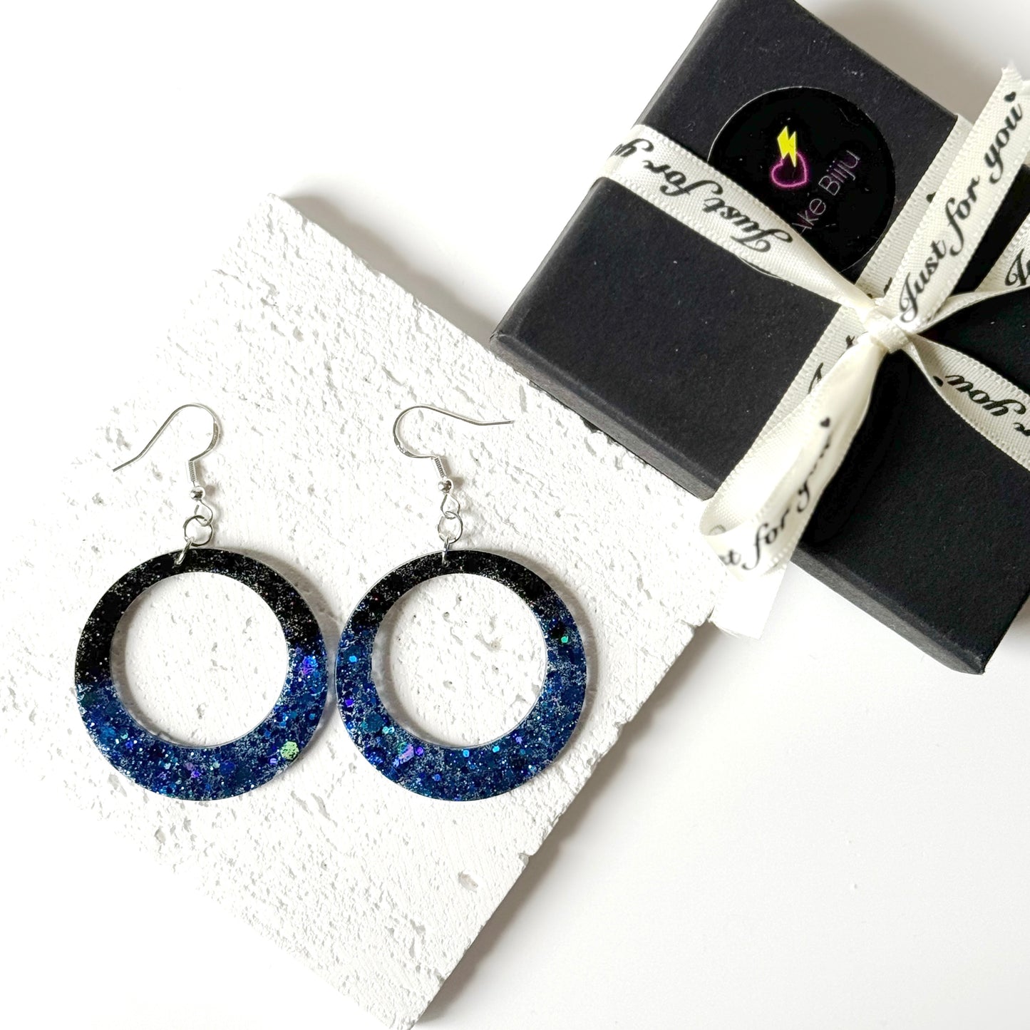 modern resin earrings