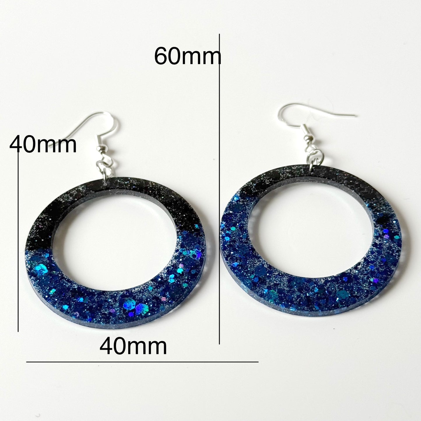 modern resin earrings