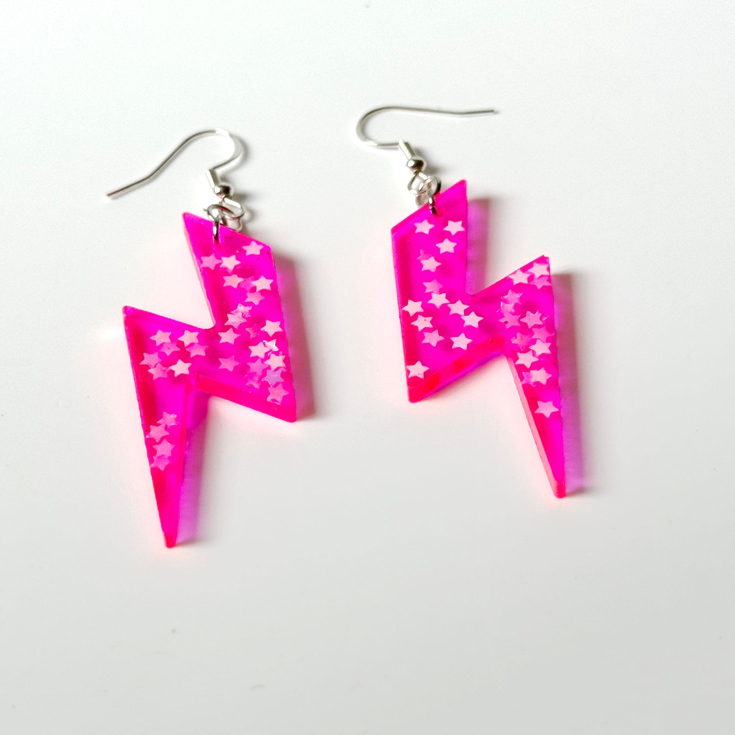 lightening bolt resin earrings 