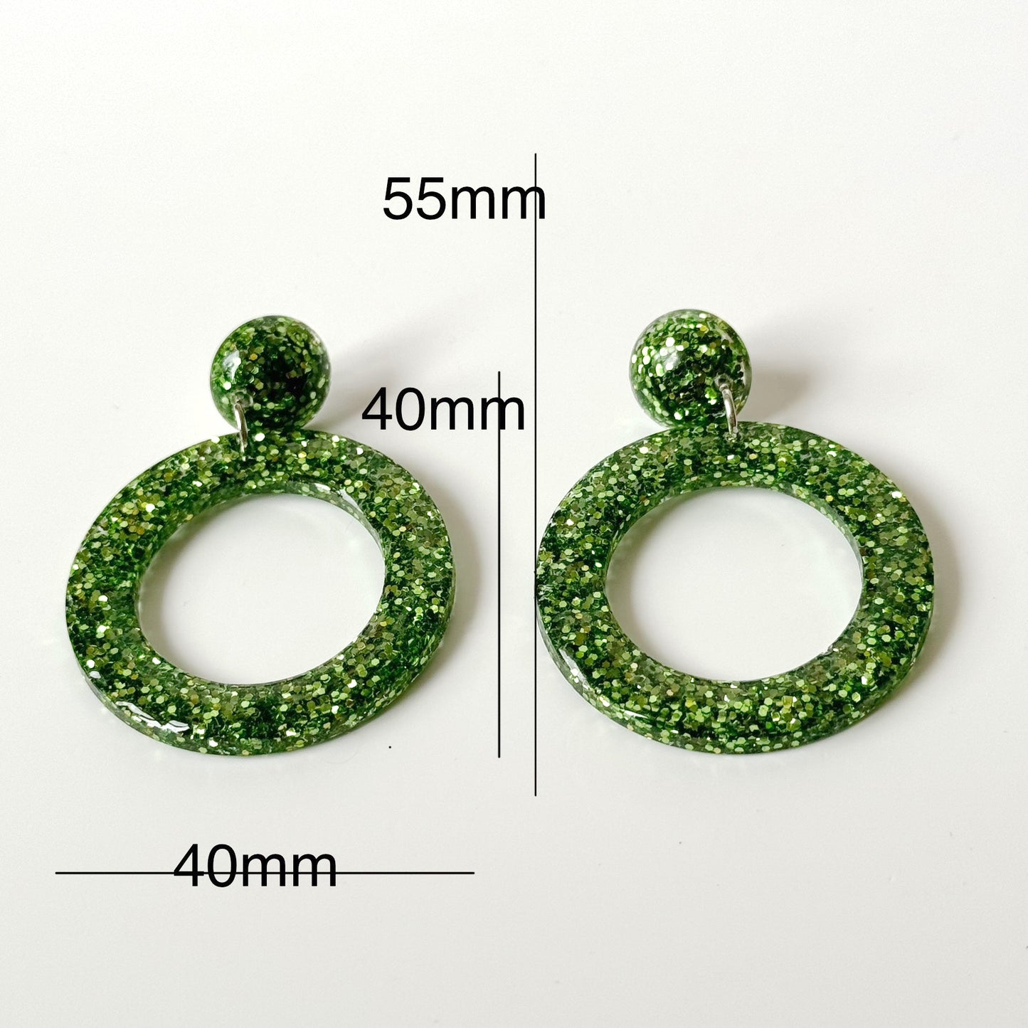 resin earrings