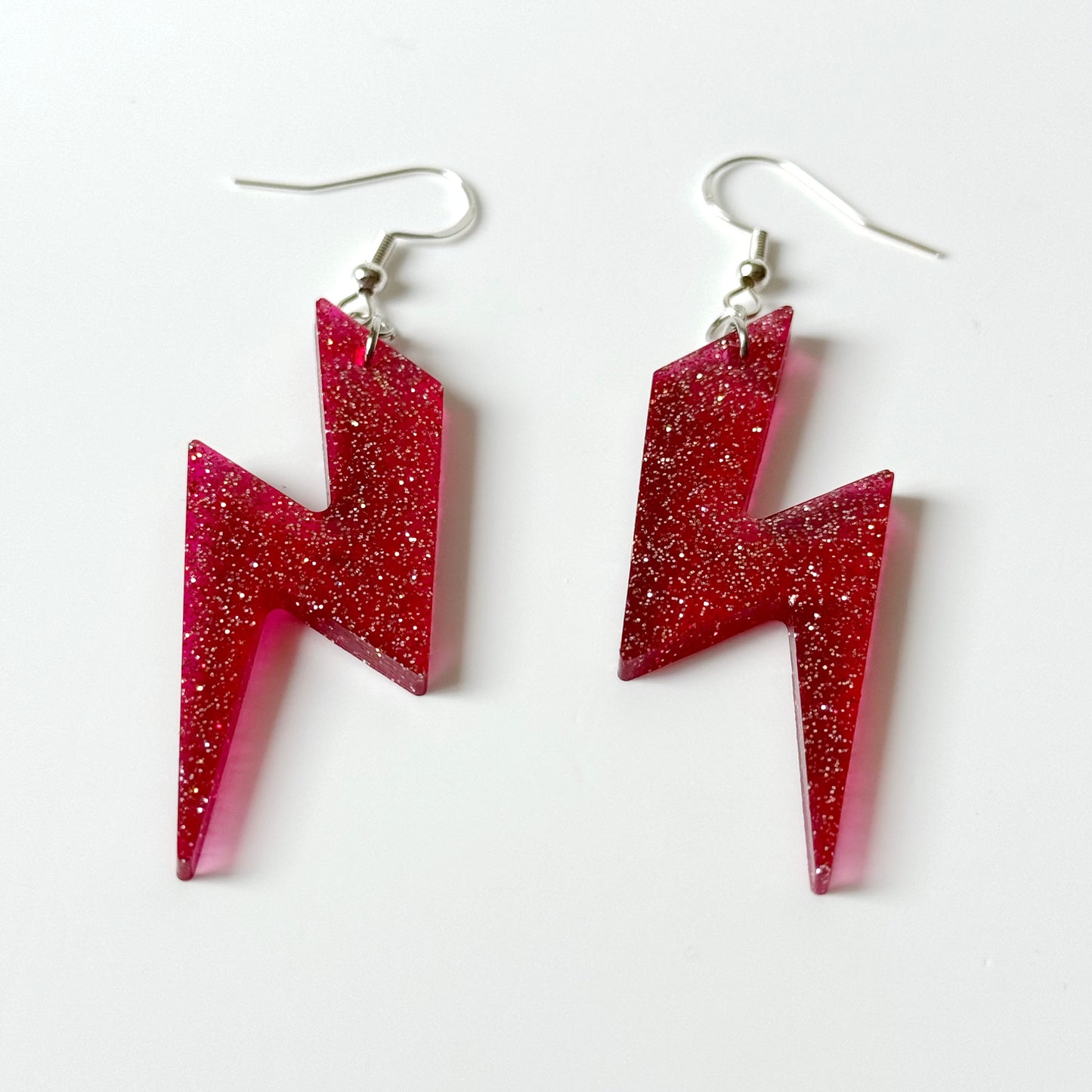 lightening bolt resin earrings 