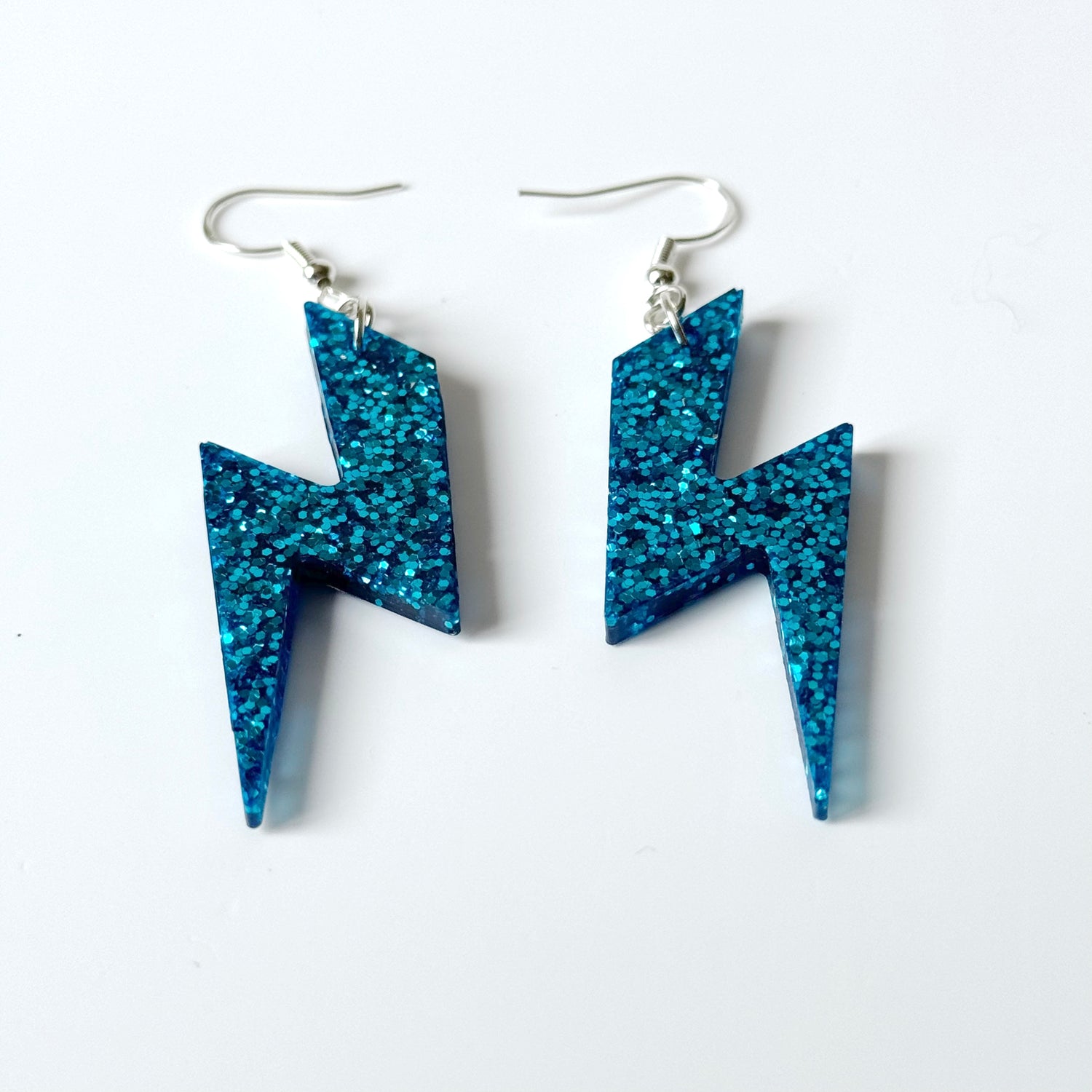 lightening bolt resin earrings 