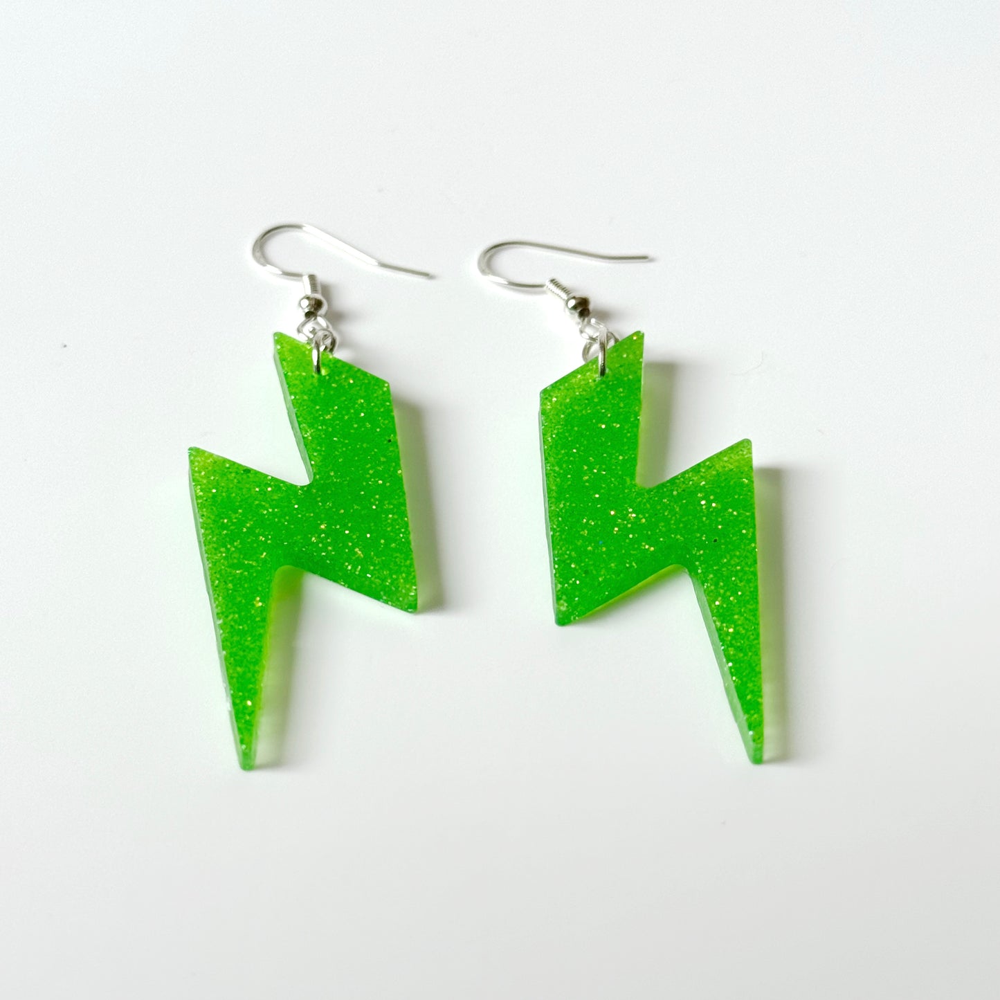 lightening bolt resin earrings 