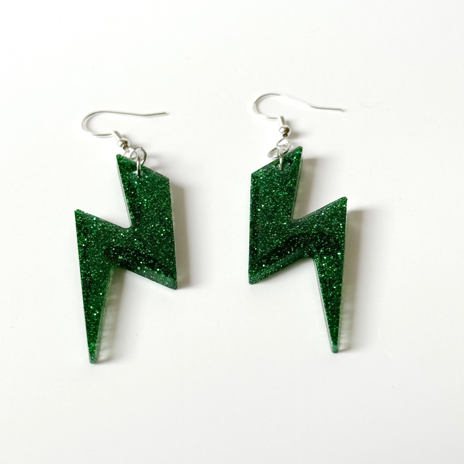 lightening bolt resin earrings 