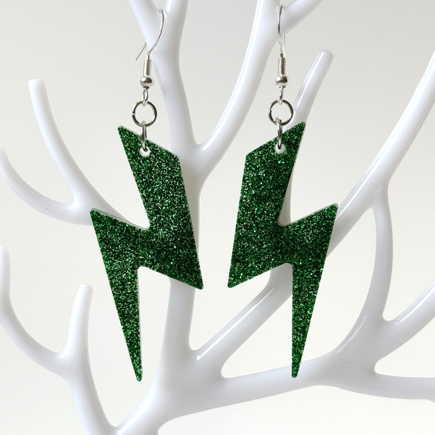 lightening bolt resin earrings 