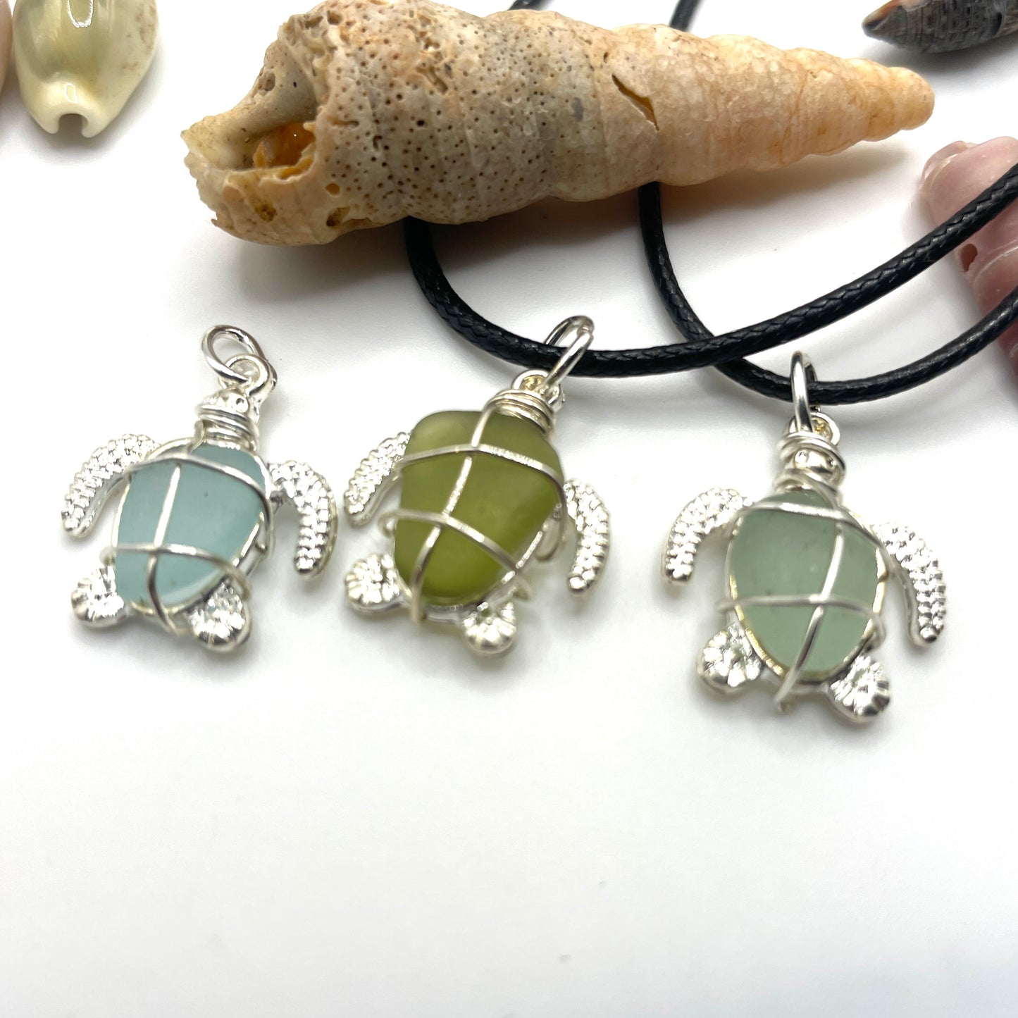 cornish sea glass turtles 