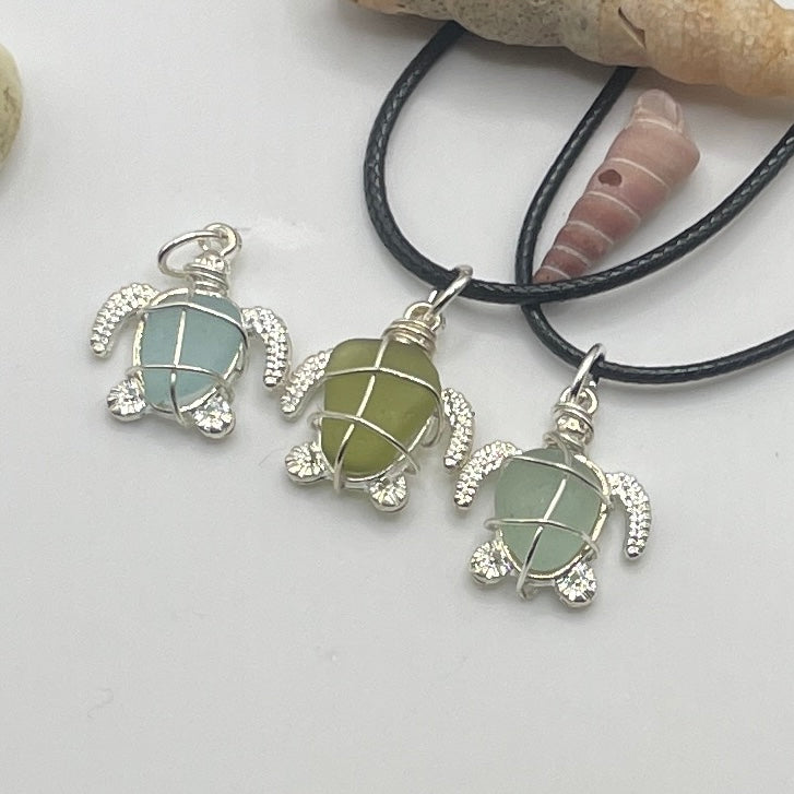 cornish sea glass turtles 