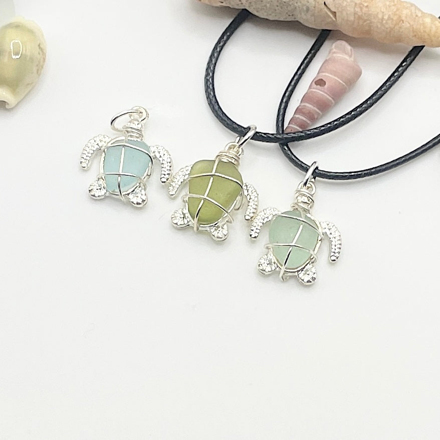 cornish sea glass turtles 