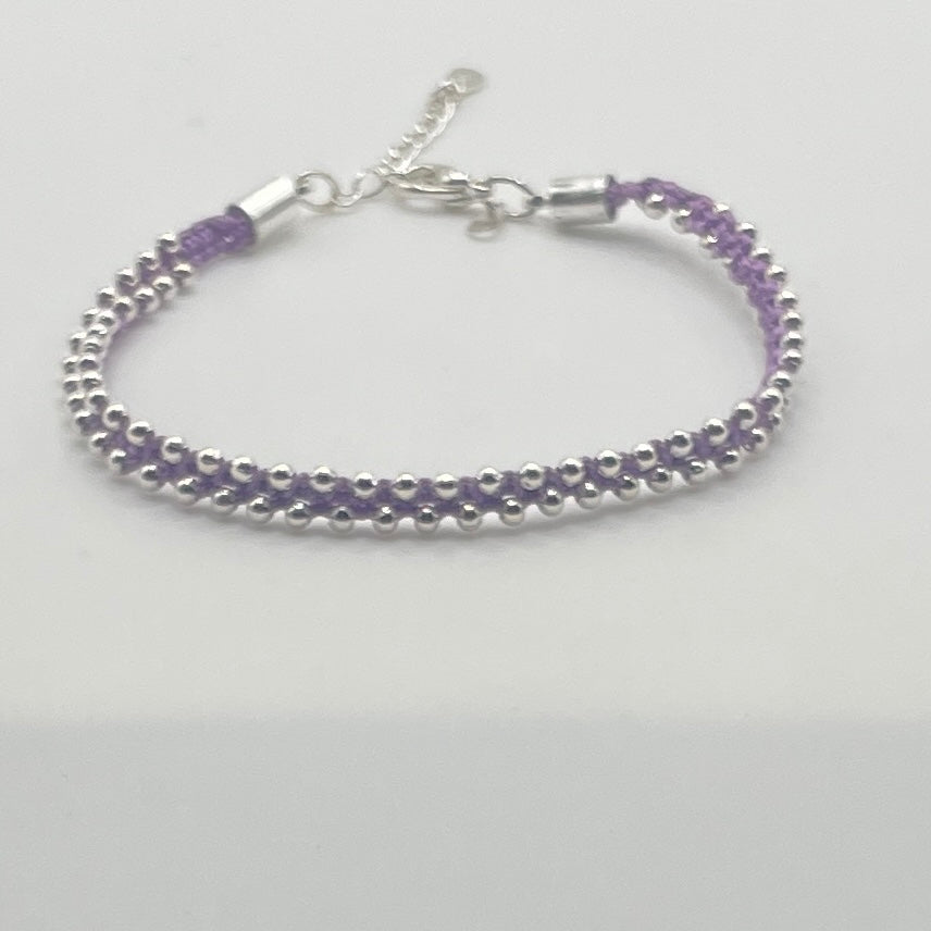 macrame bead bracelet