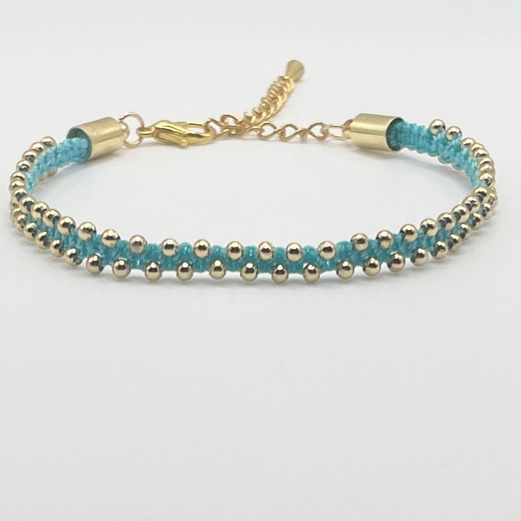 macrame bead bracelet