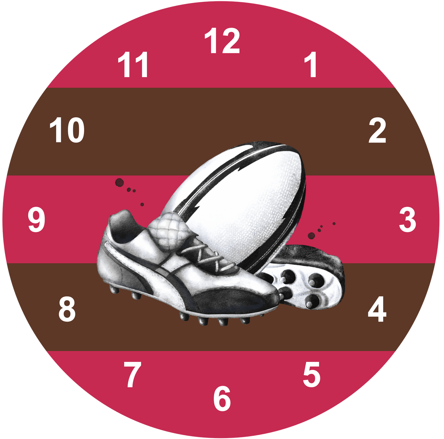 Rugby Clock | Sports Clock (20cm)