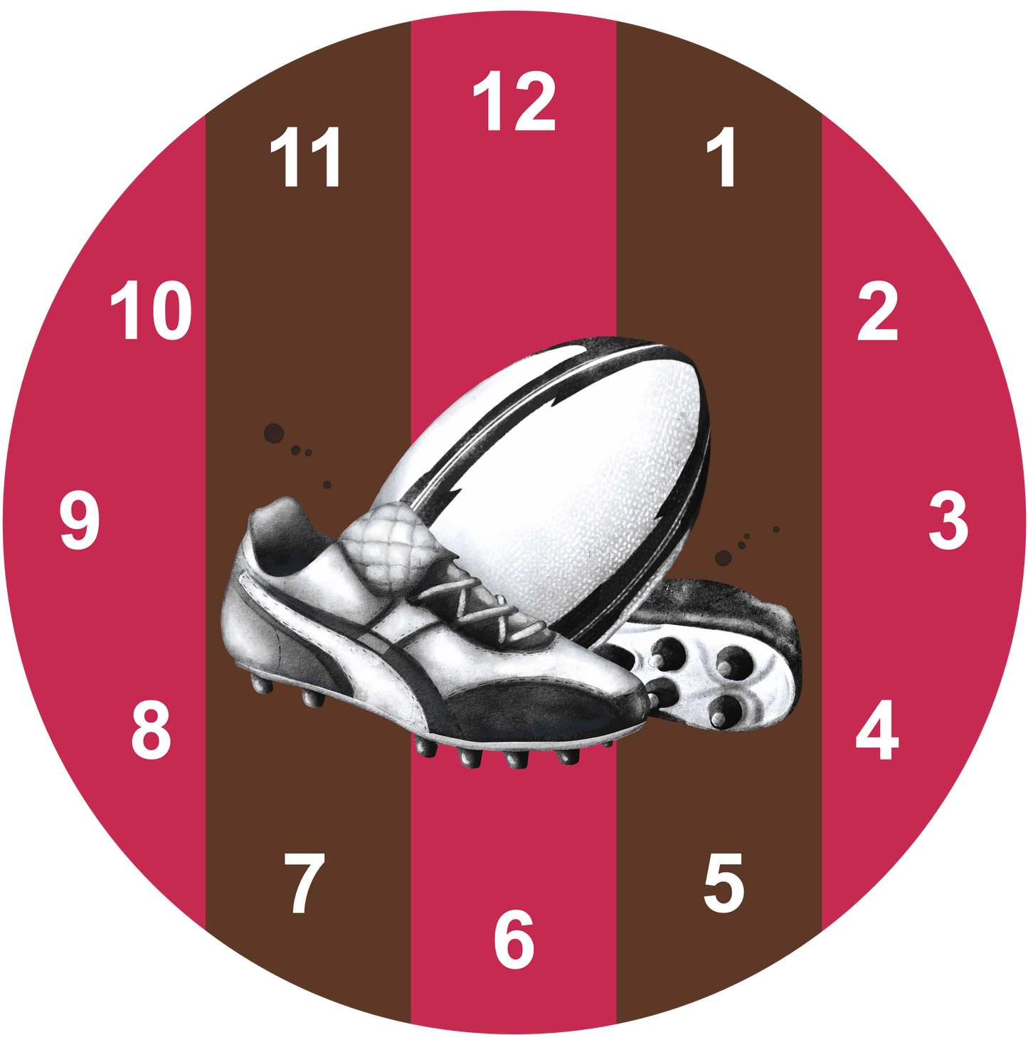 Rugby Clock | Sports Clock (20cm)