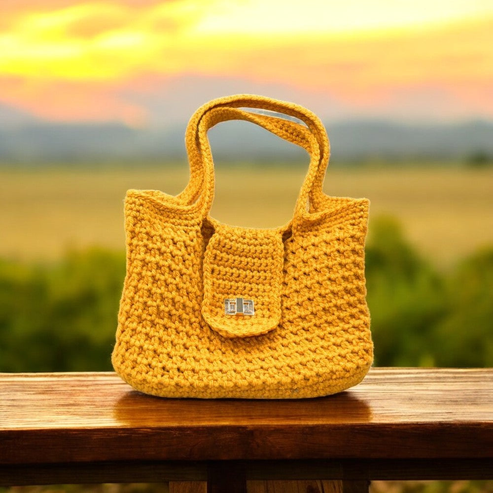 crochet shoulder bag