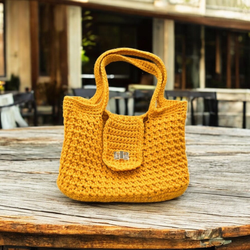 crochet shoulder bag