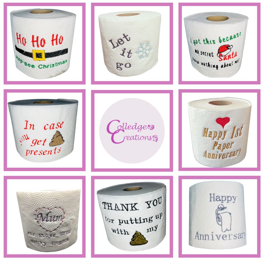 quirky christmas toilet rolls