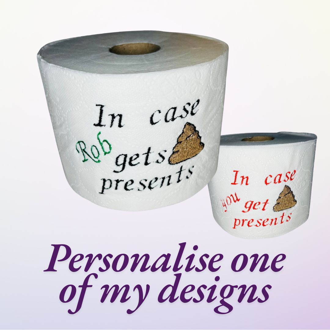 personalised toilet rolls