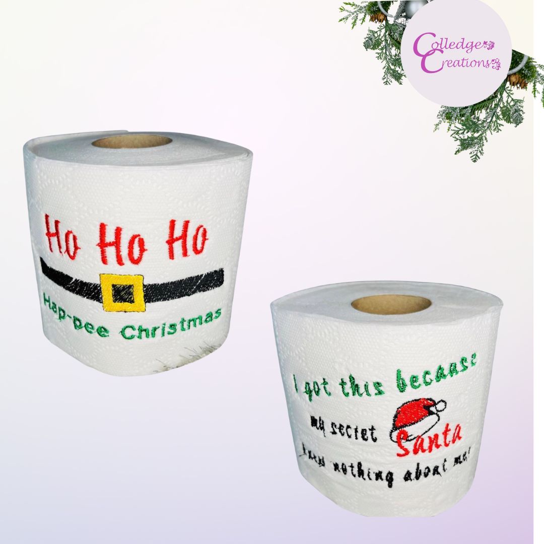 quirky christmas toilet rolls