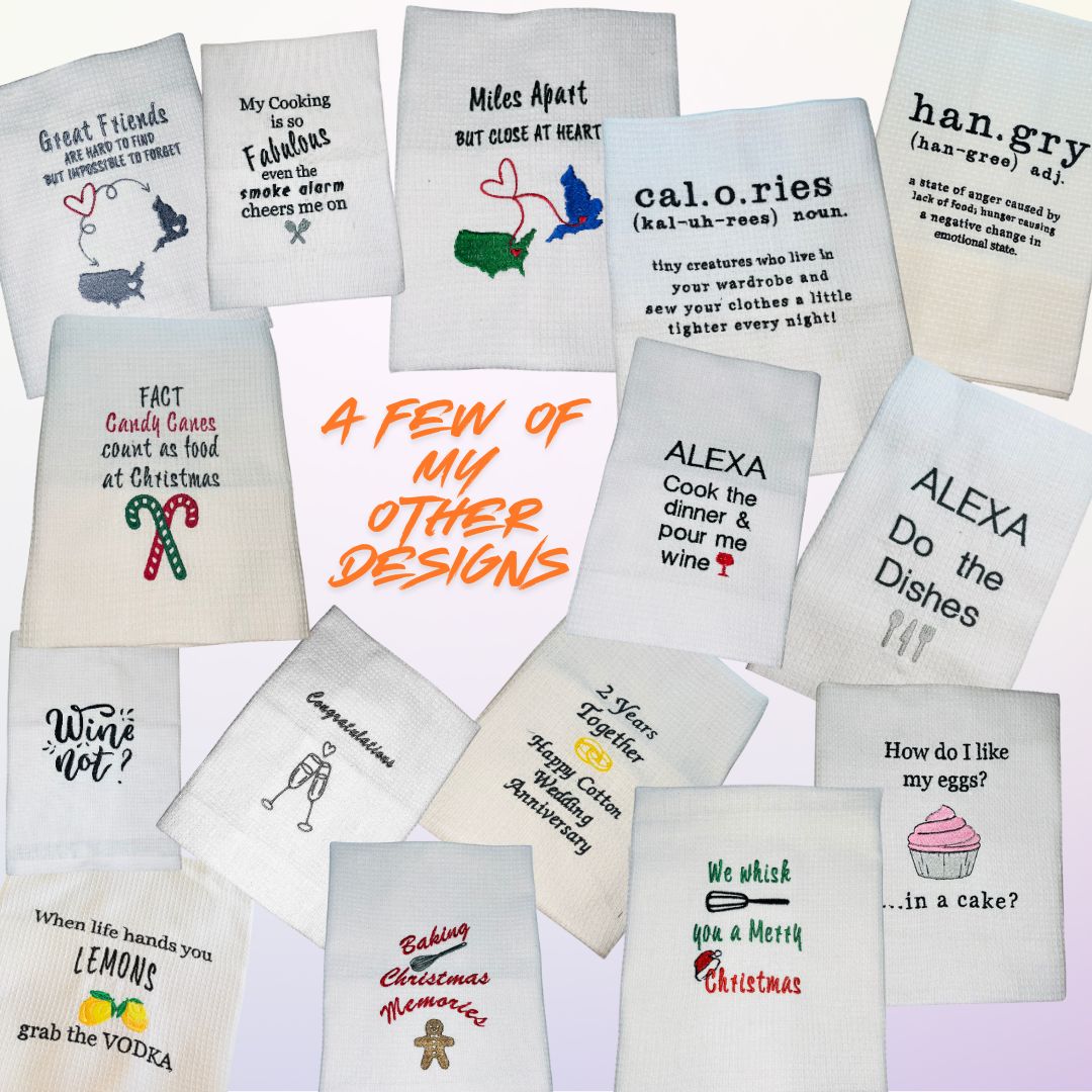 christmas drink tea towels