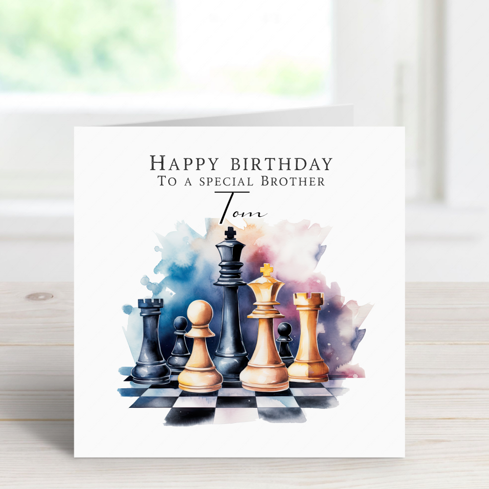 Chess Birthday Card | Personalised Chess Lover Cards – Beautifully ...