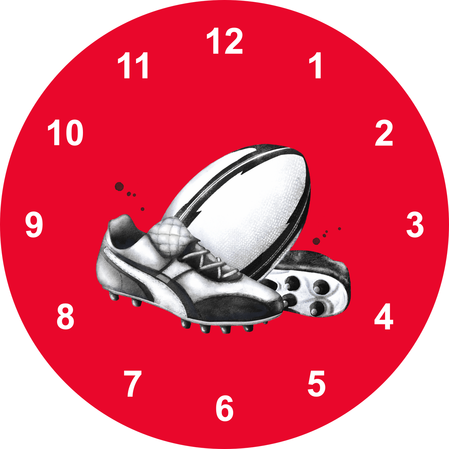 Rugby Clock | Sports Clock (20cm)