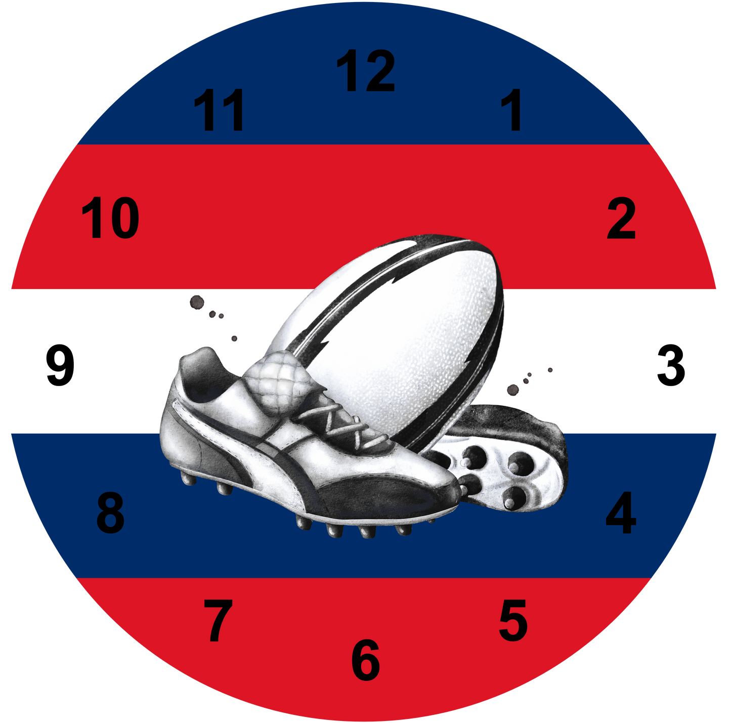 Rugby Clock | Sports Clock (20cm)