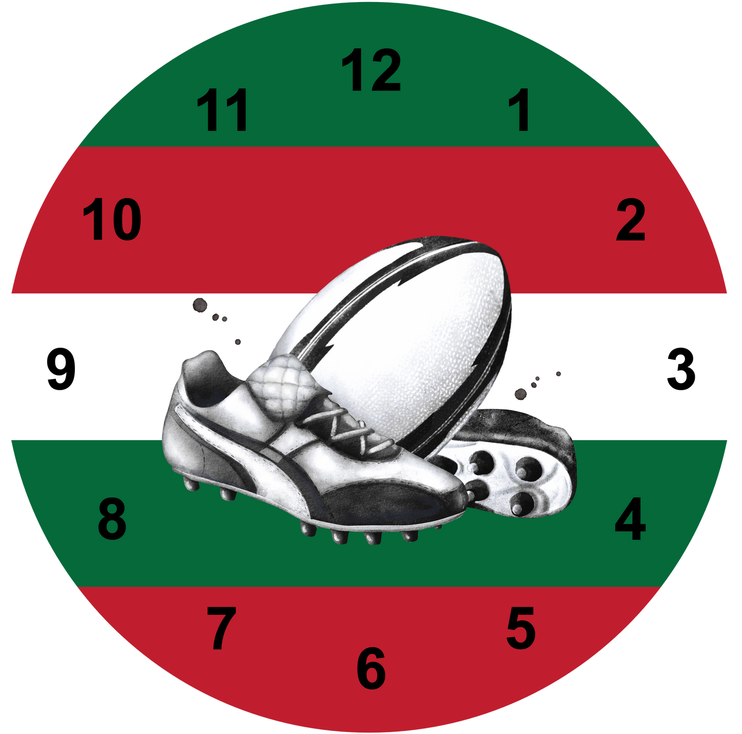 Rugby Clock | Sports Clock (20cm)