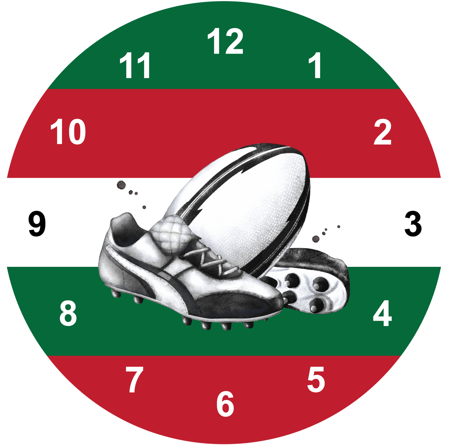 Rugby Clock | Sports Clock (20cm)