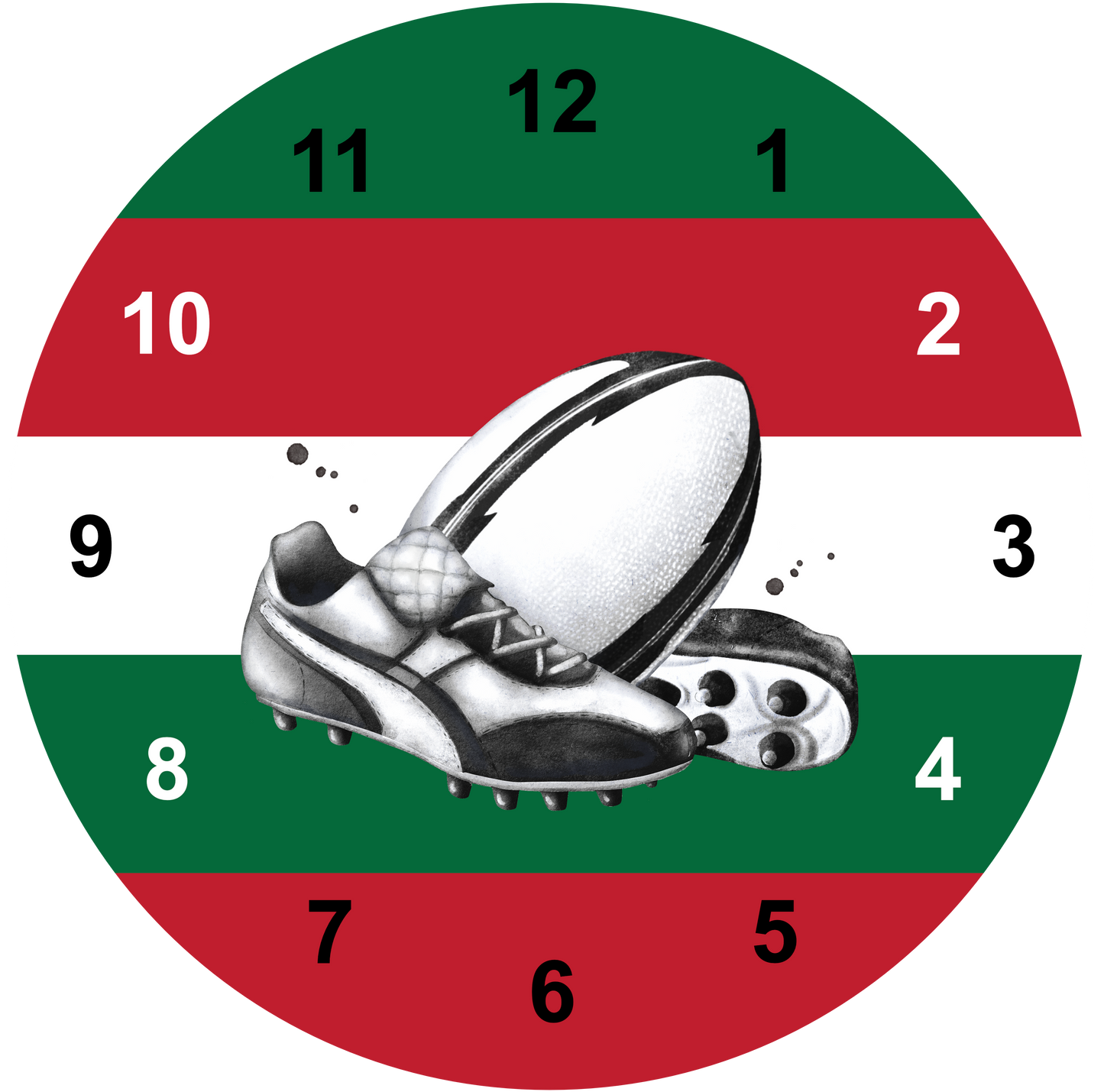 Rugby Clock | Sports Clock (20cm)