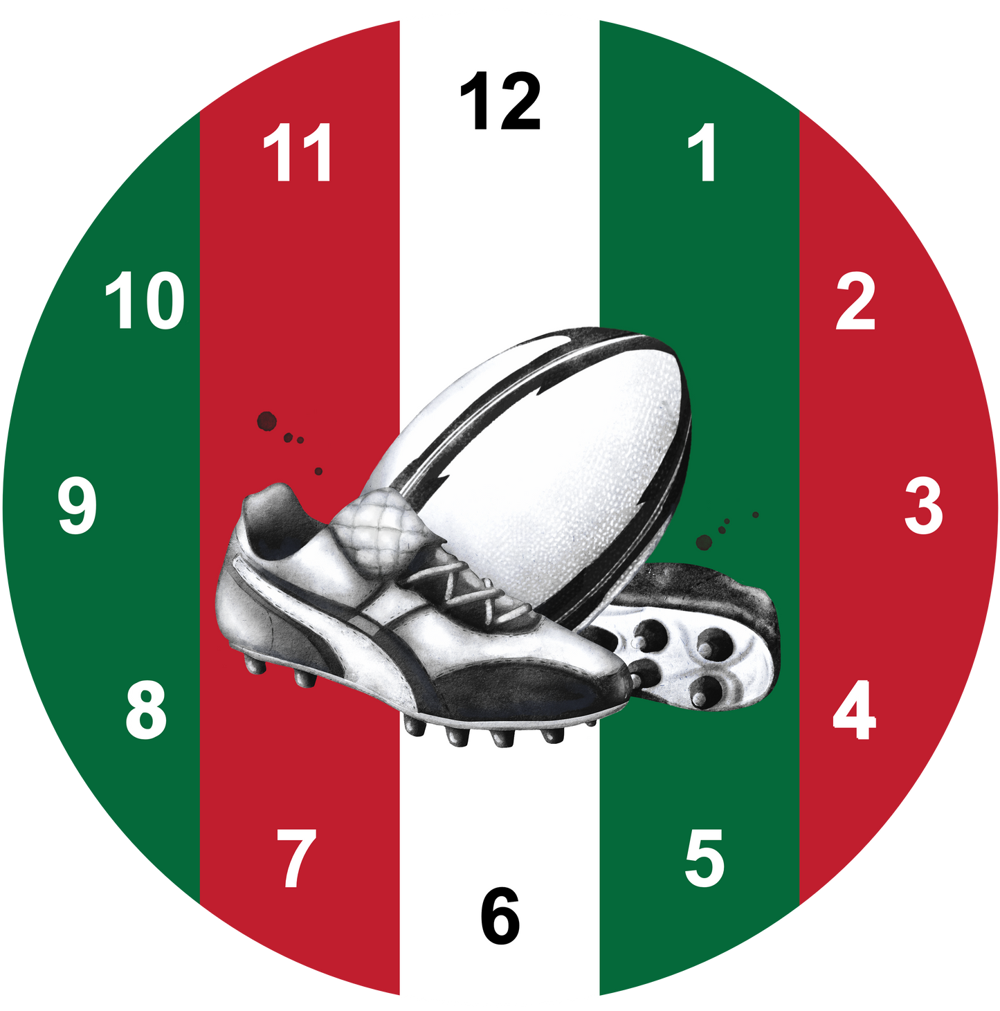 Rugby Clock | Sports Clock (20cm)