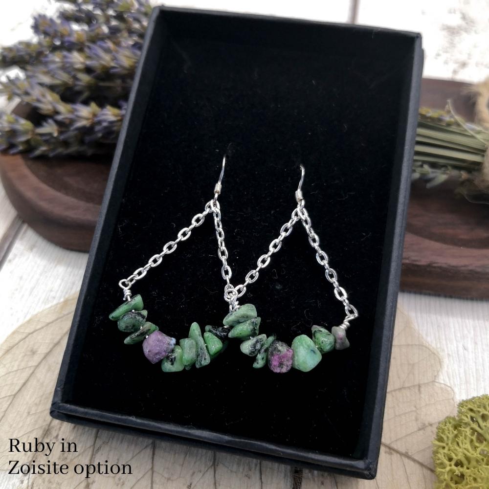 gemstone-drop-earrings