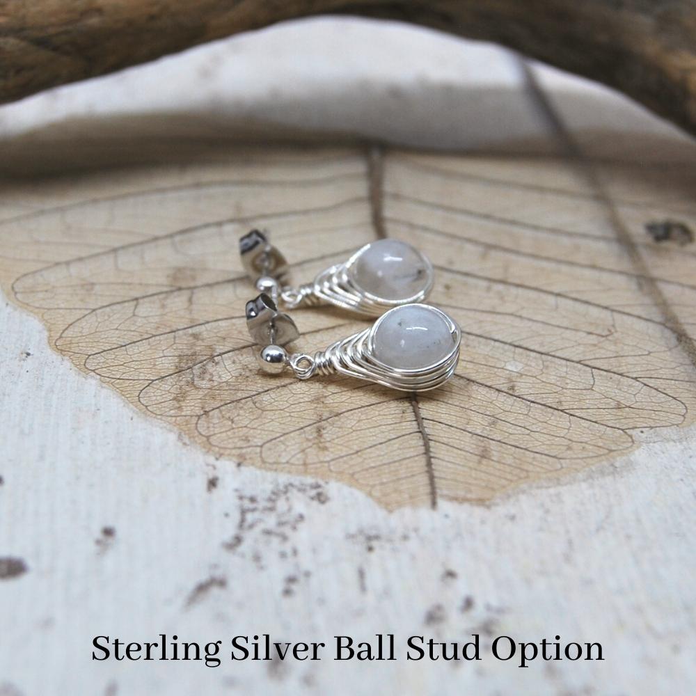 Sterling silver moonstone on sale necklace