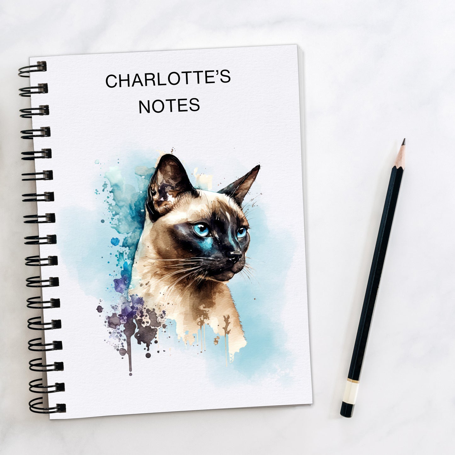 Notebook For Siamese Cat Lovers | Siamese Cat Gift Items