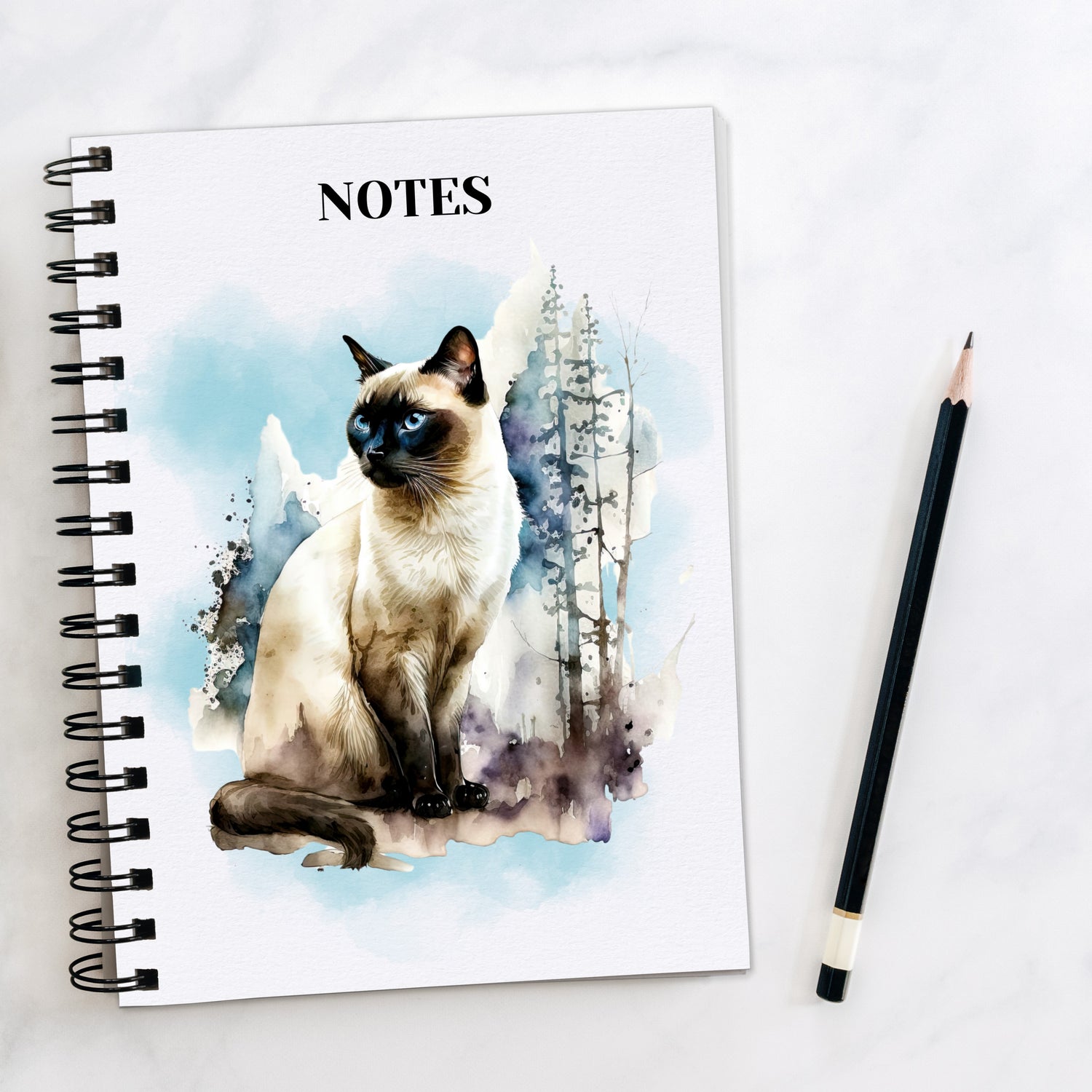 siamese-cat-A5-spiral-notebooks