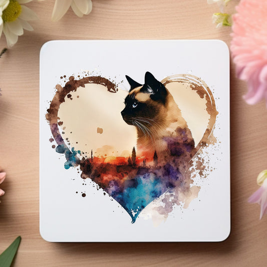 siamese-cat-drinks-coaster