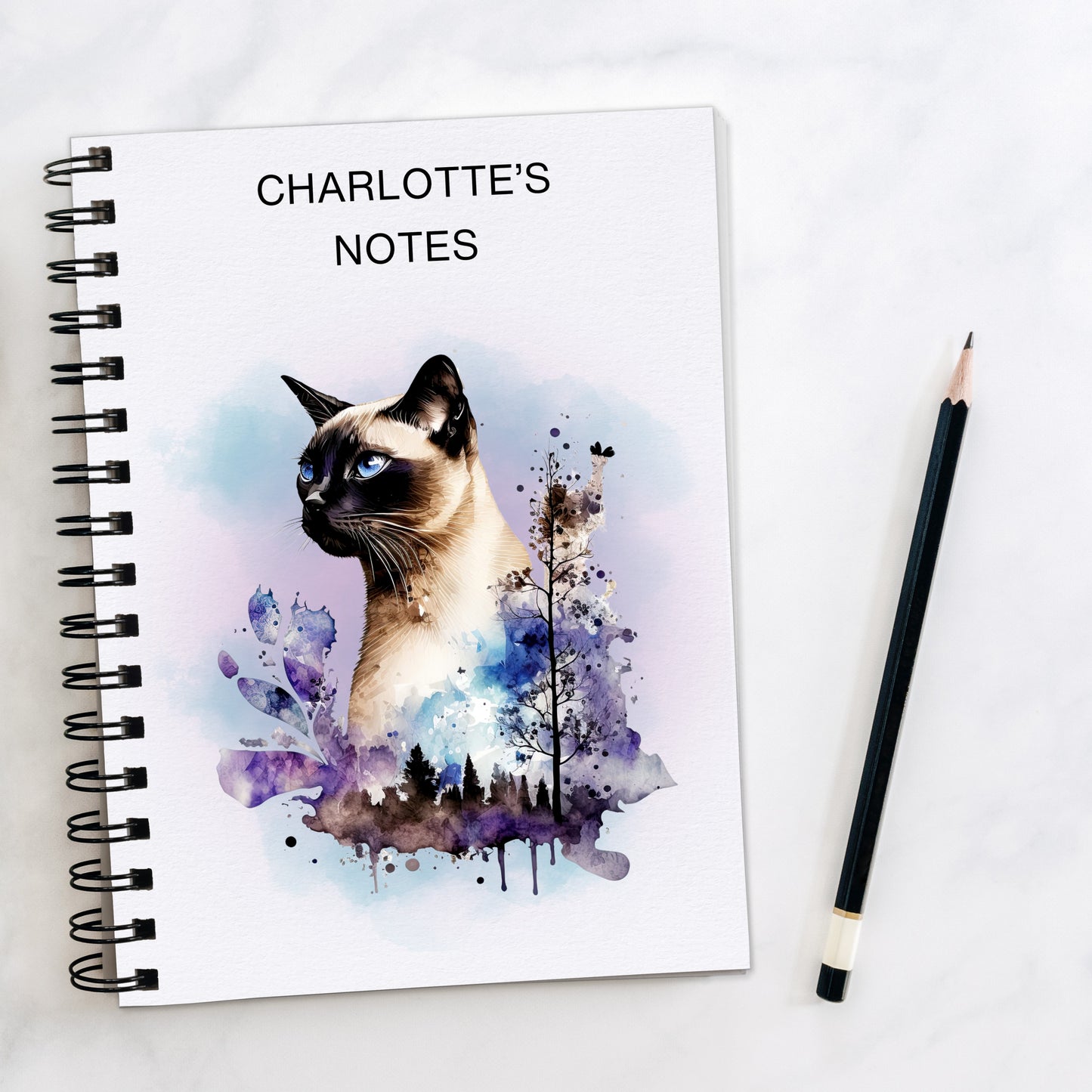 Siamese Cat A5 Notebooks | Siamese Cat lovers gift