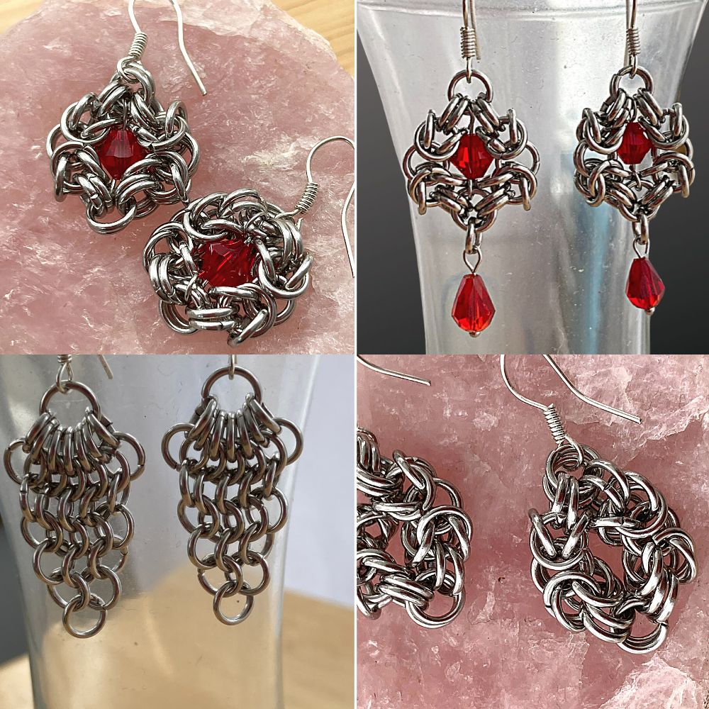 Stainless Steel Jewellery | Chainmail Earrings