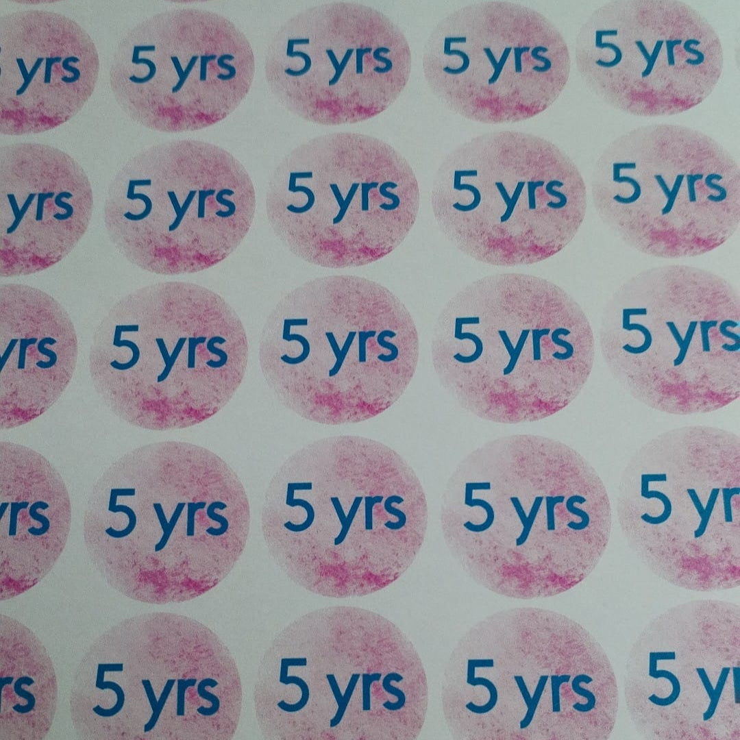 3cm age stickers