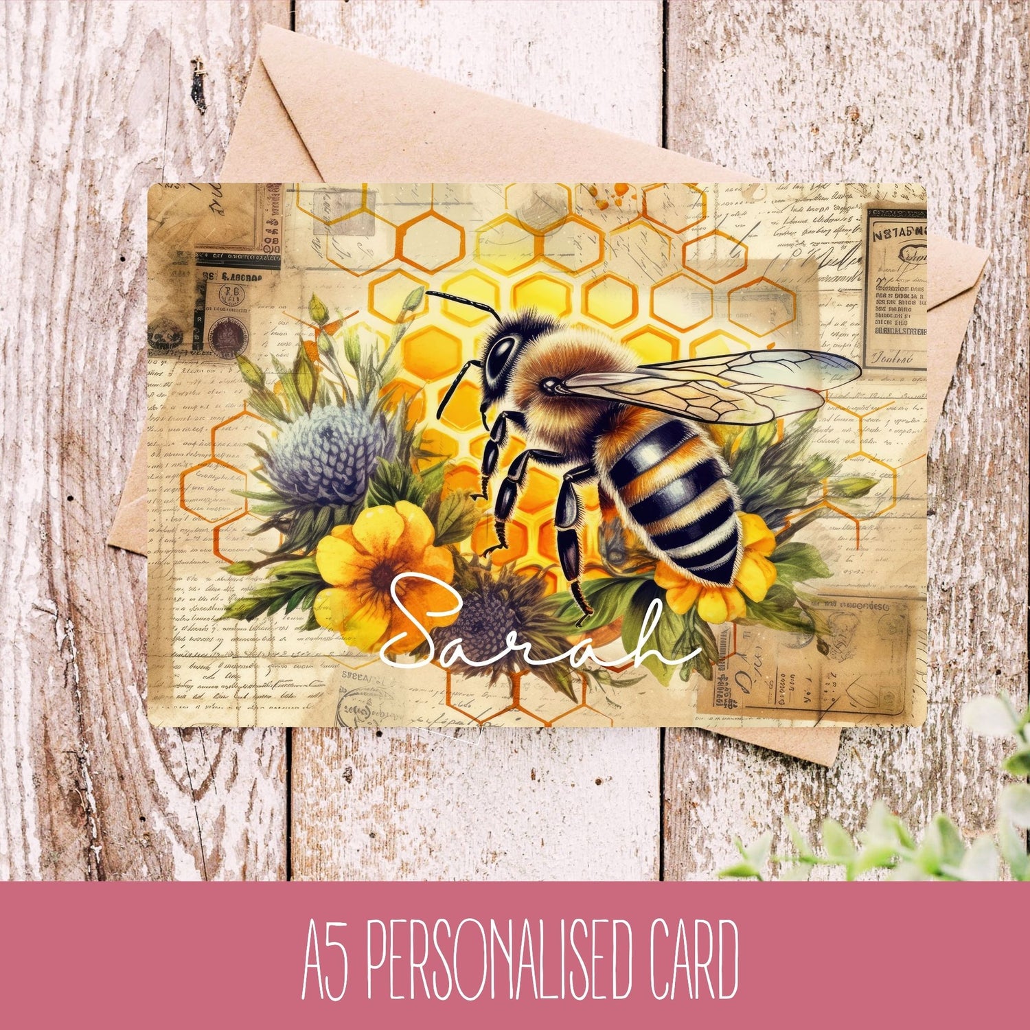 Bee Birthday Card