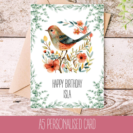 Bird Birthday Card