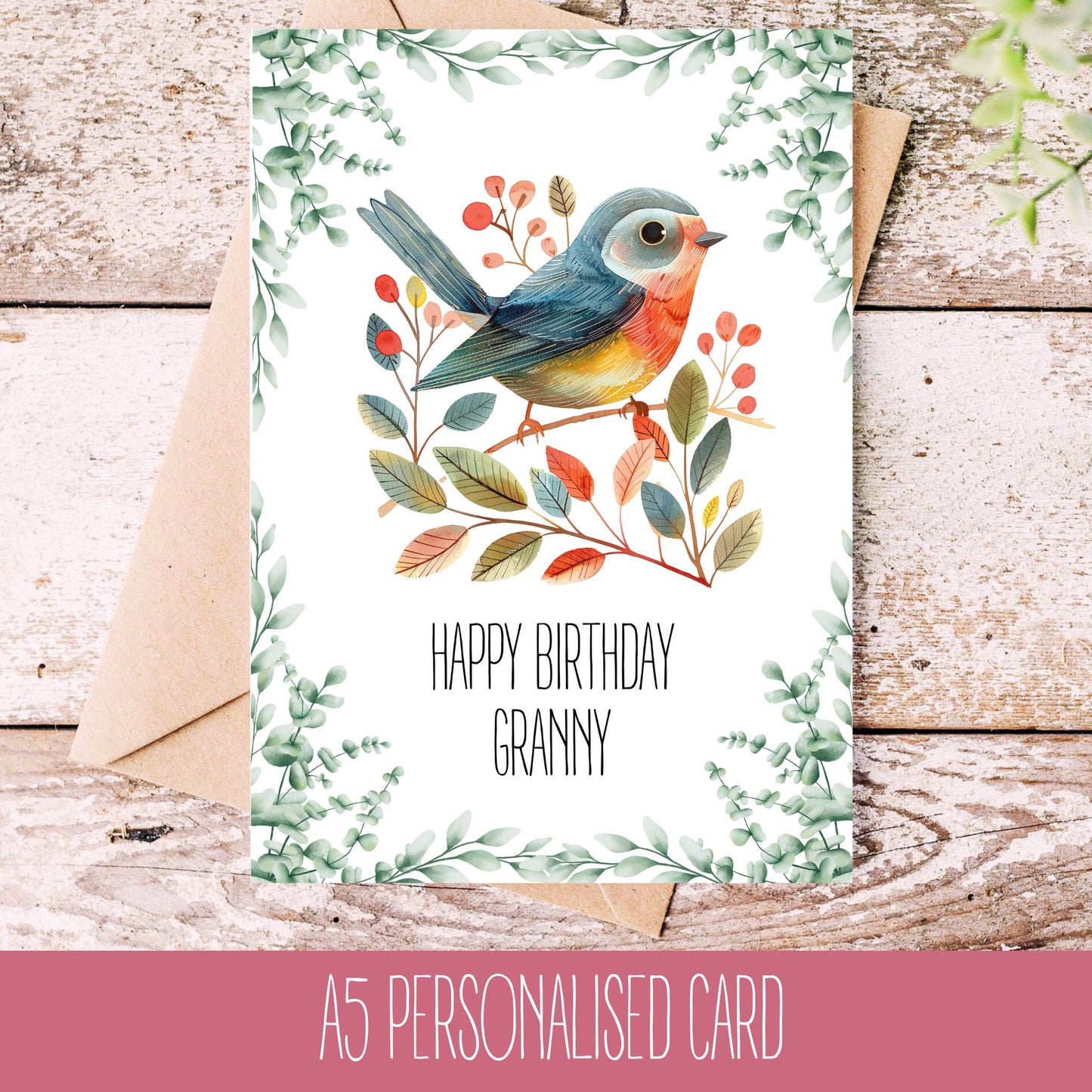 Bird Birthday Greetings Card