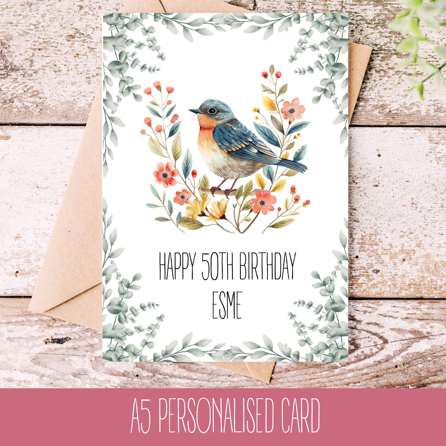 Bird Lover Personalised Card