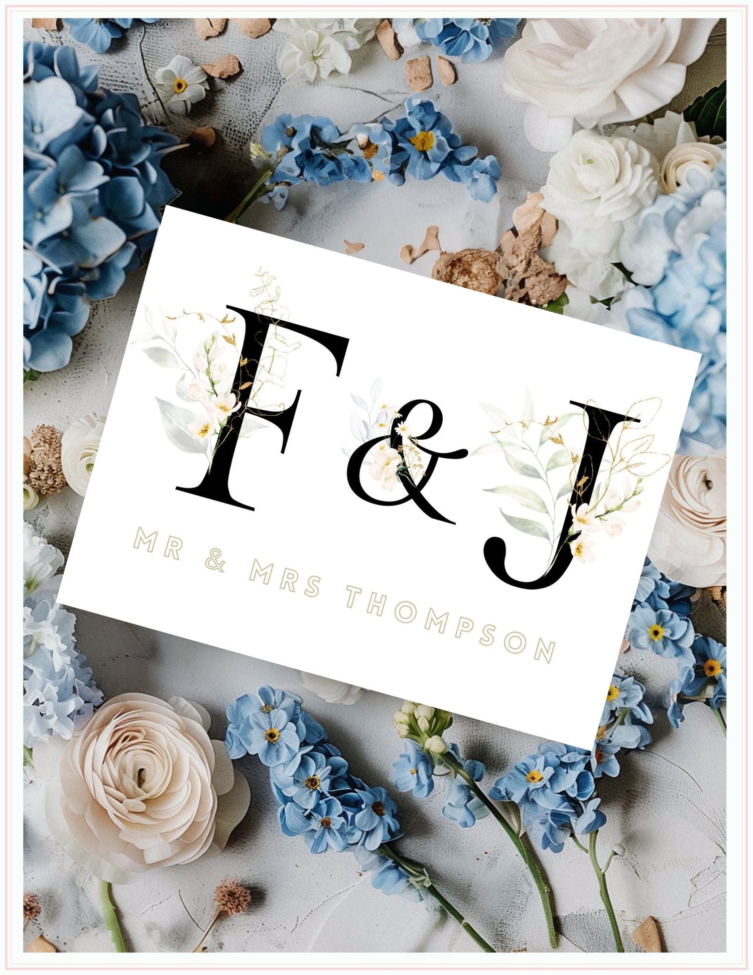 contemporary wedding card