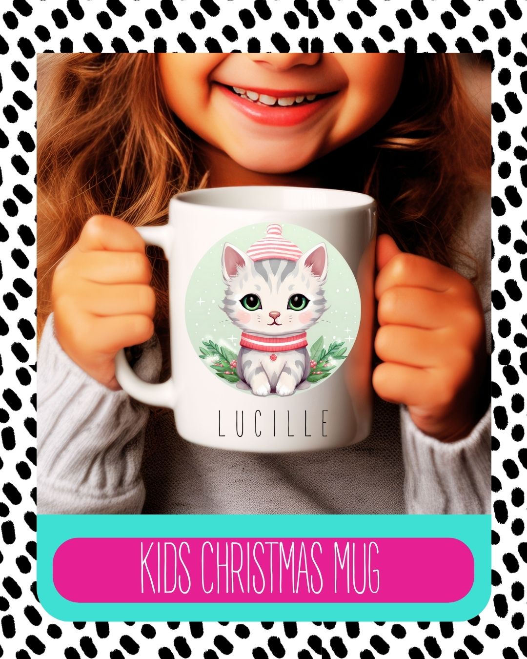 Cute Cat Christmas Mug