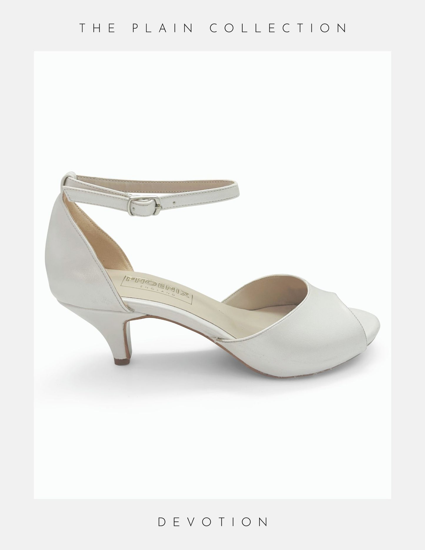 Devotion Peep Toe Kitten Heel Wedding Shoes