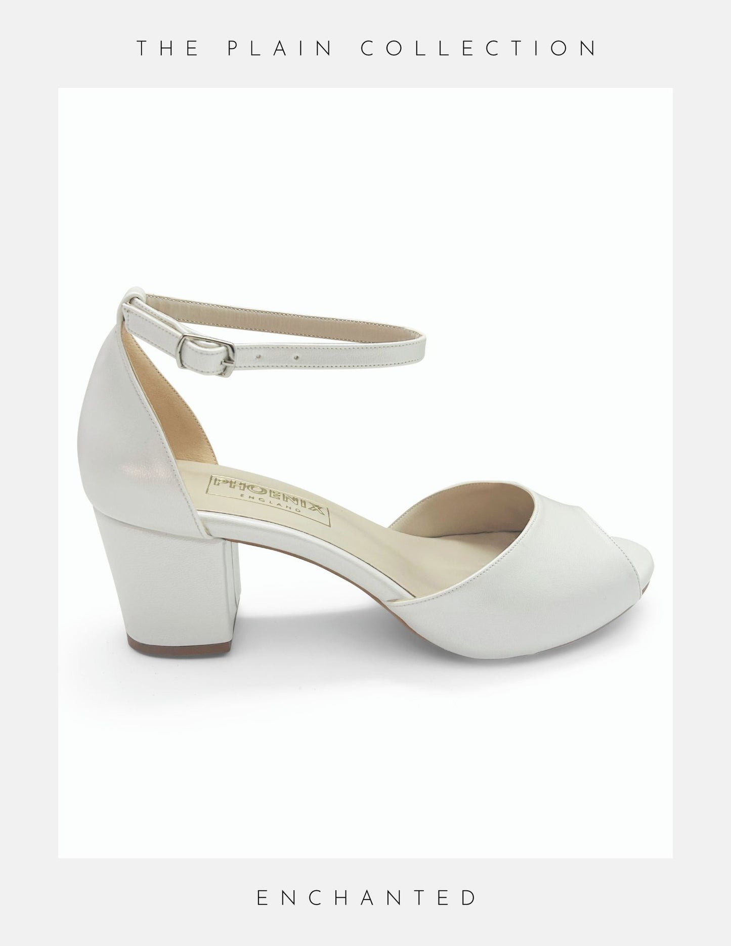 Enchanted Peep Toe Low Bridal Shoes