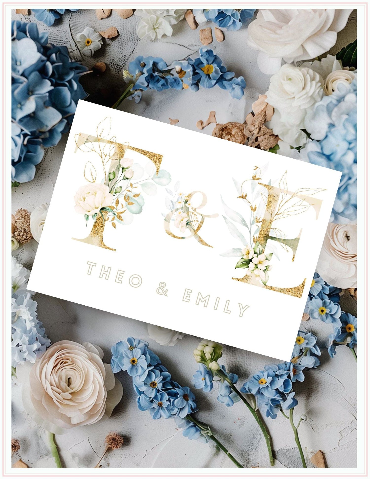 Eucalyptus Wedding Card