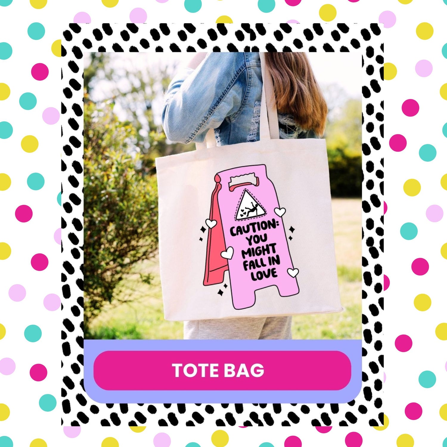 funny love tote bag