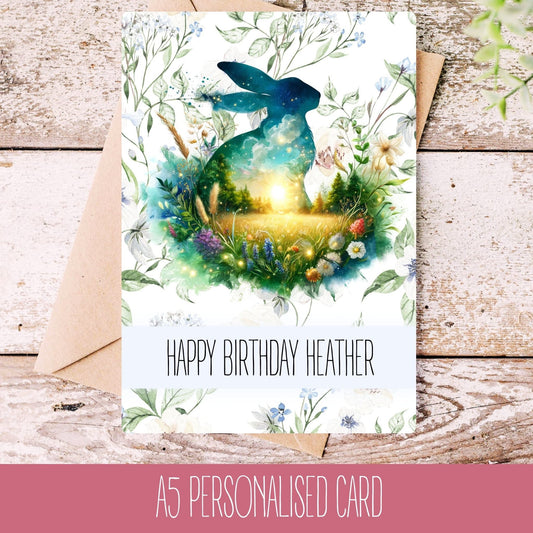 Hare Card For Sister